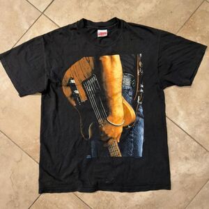 Vintage Bruce Springsteen World Tour 1992–93 Graphic T-Shirt Black Size L